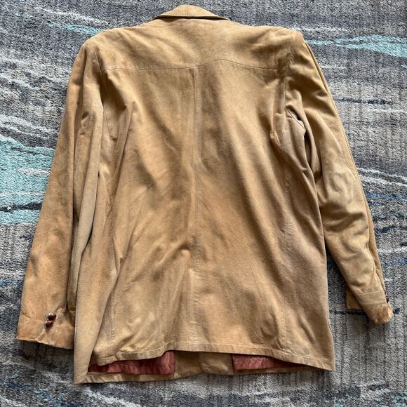 Men's Vintage 1950's Denver Dry Goods Co. Aquasuede Western Leather Jacket Sz L - Picture 9 of 11